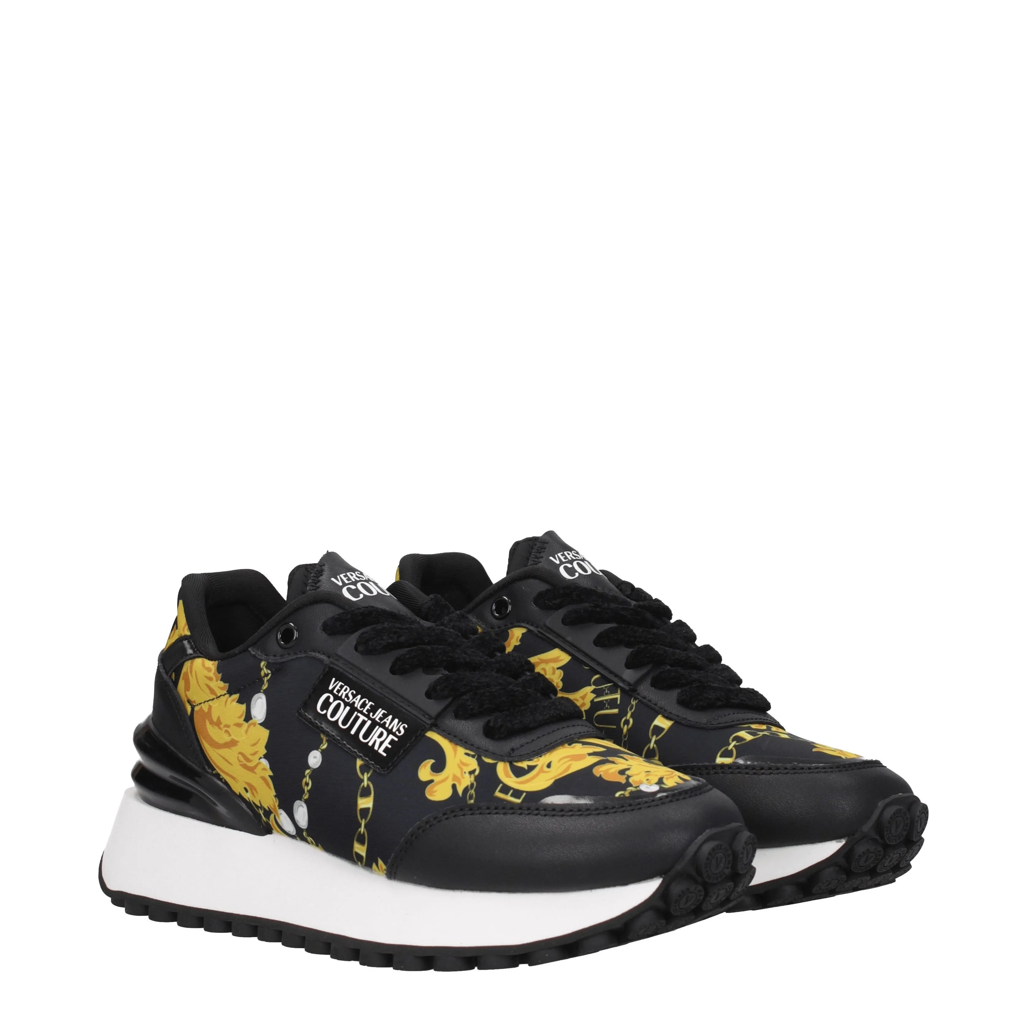 Versace Jeans Sneakers Couture Donna Tessuto Nero