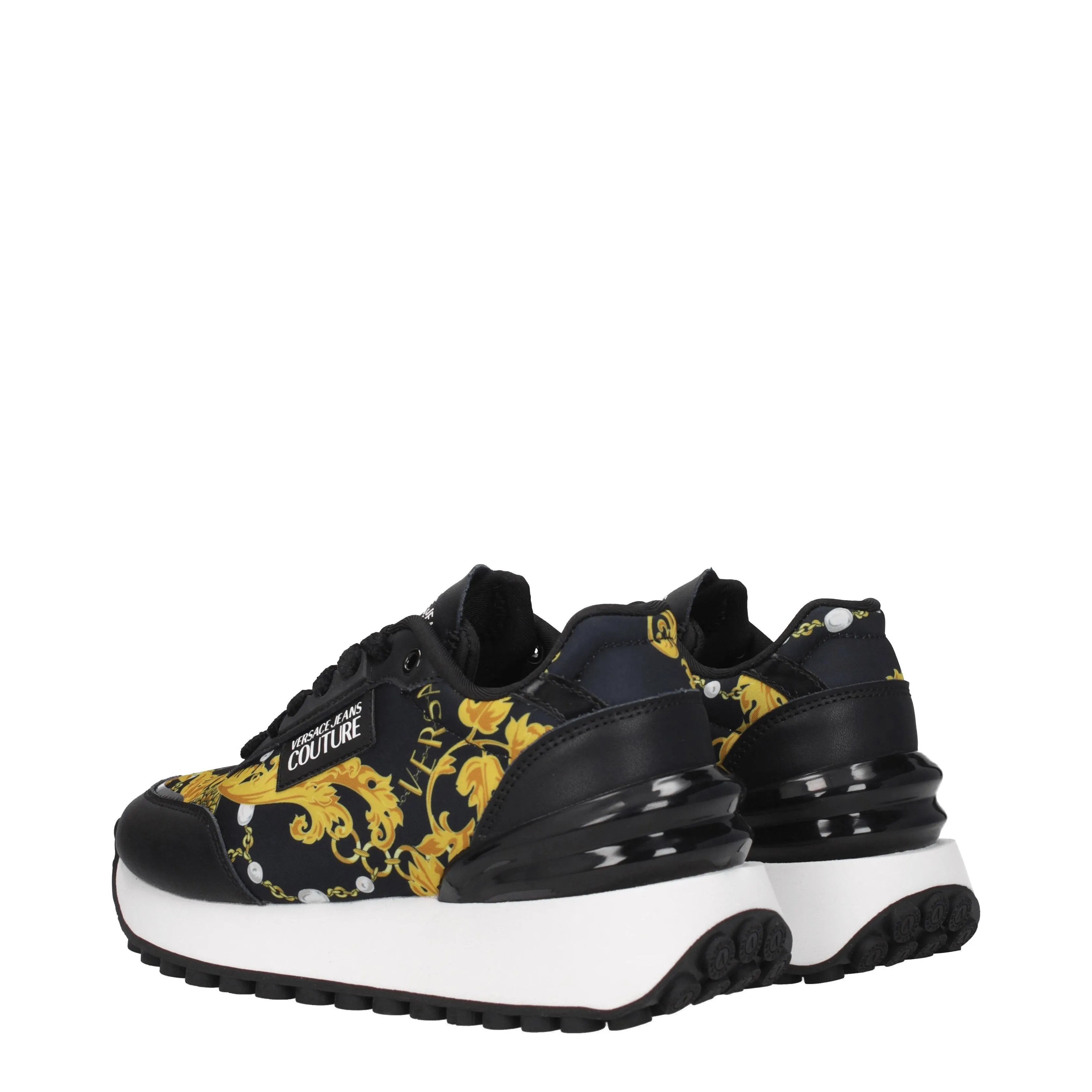 Versace Jeans Sneakers Couture Donna Tessuto Nero