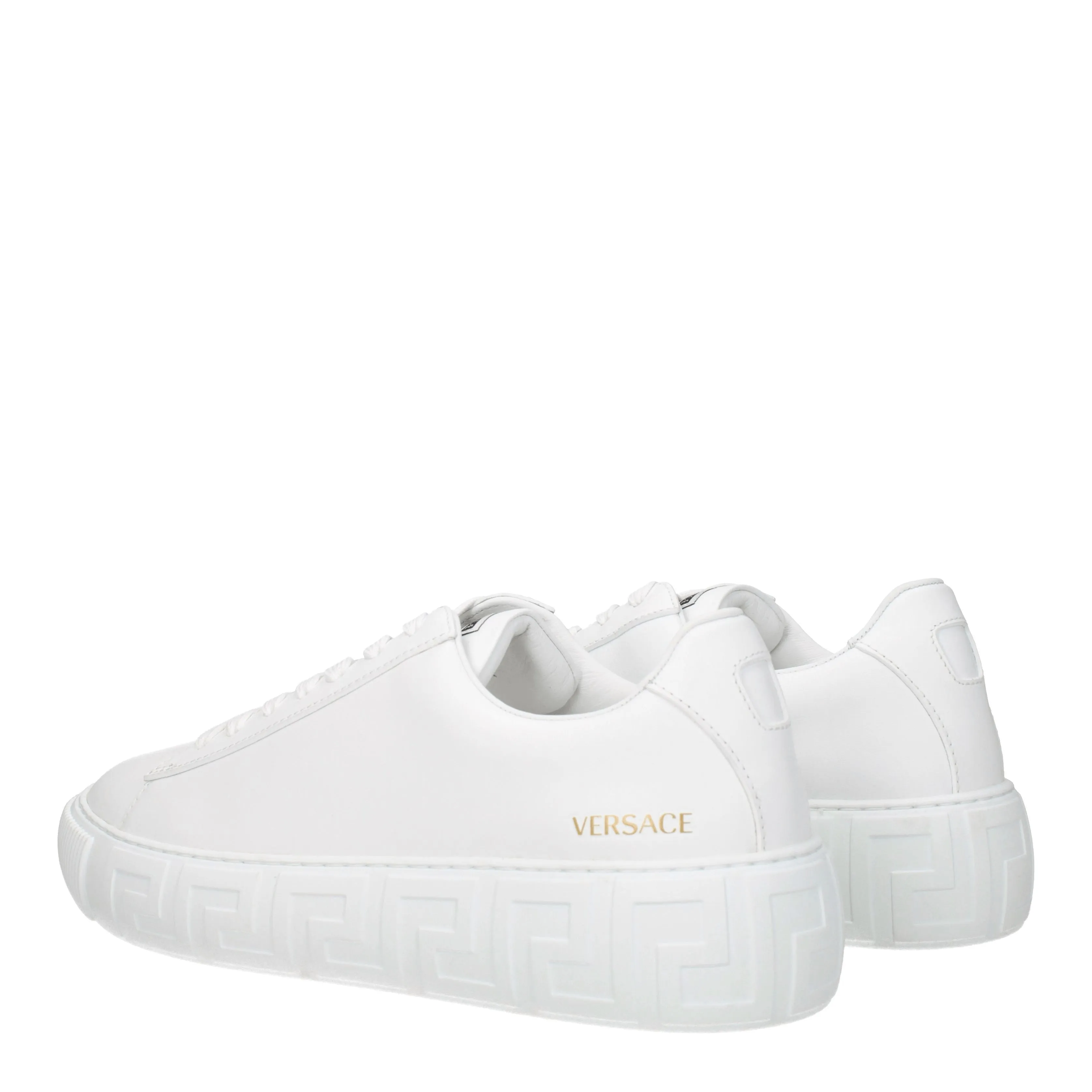 Versace Sneakers Greca Uomo Pelle Bianco