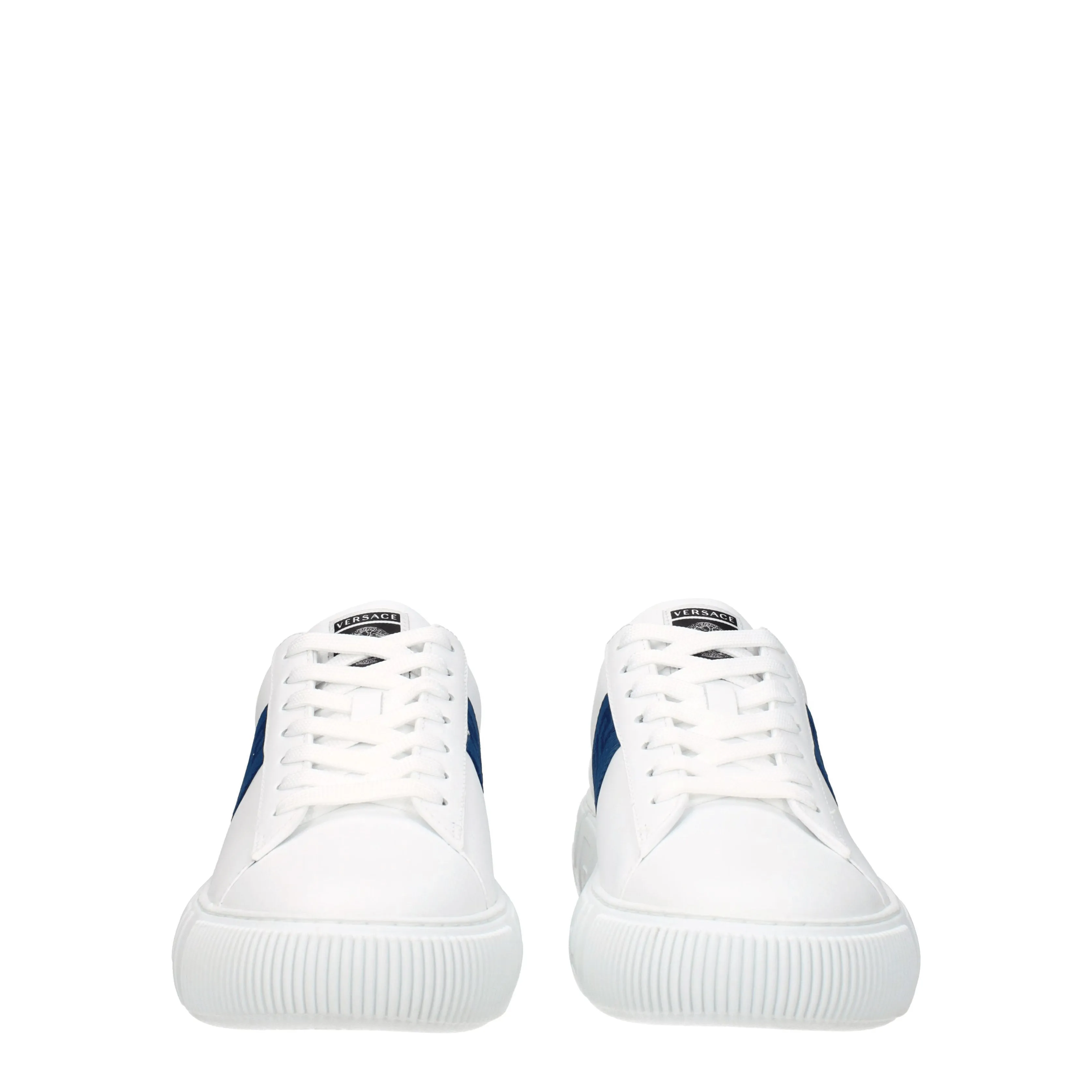 Versace Sneakers Greca Uomo Pelle Bianco/Dark Teal
