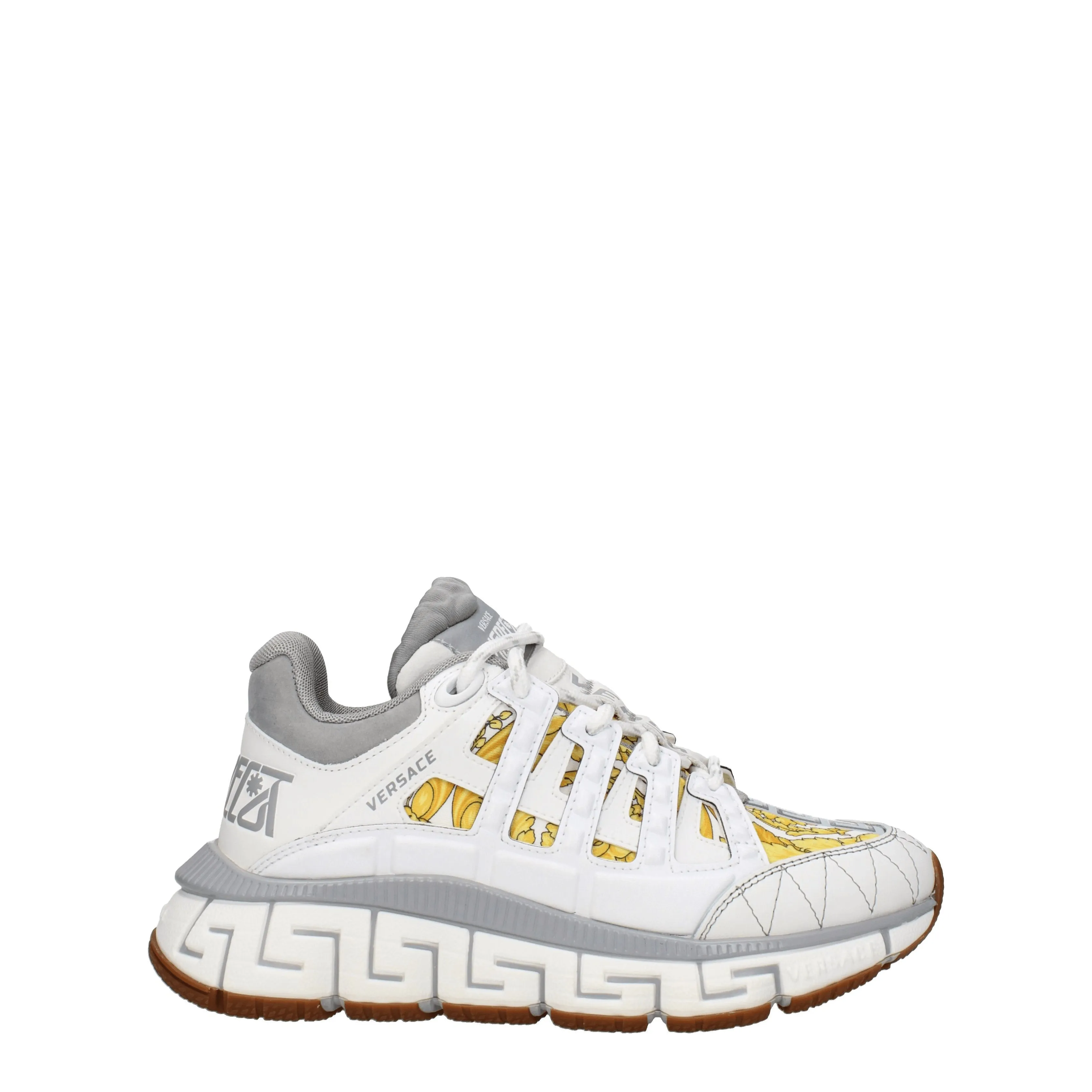 Versace Sneakers Trigreca Donna Tessuto Bianco/Grigio