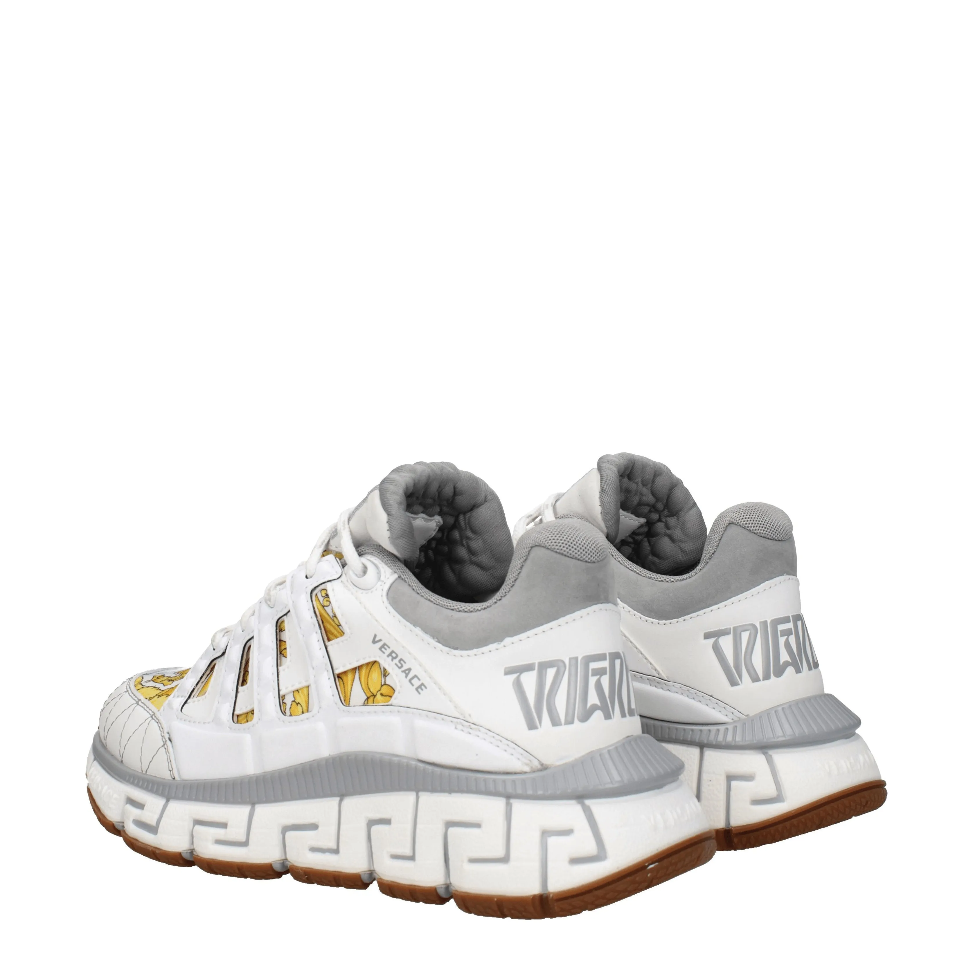 Versace Sneakers Trigreca Donna Tessuto Bianco/Grigio