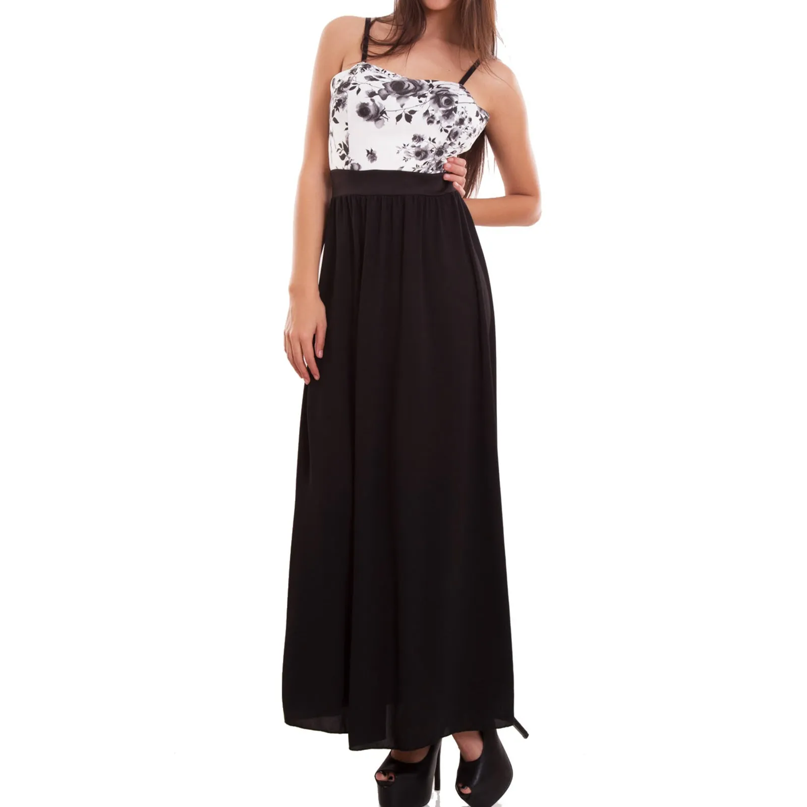 Vestito donna abito lungo AS-1698