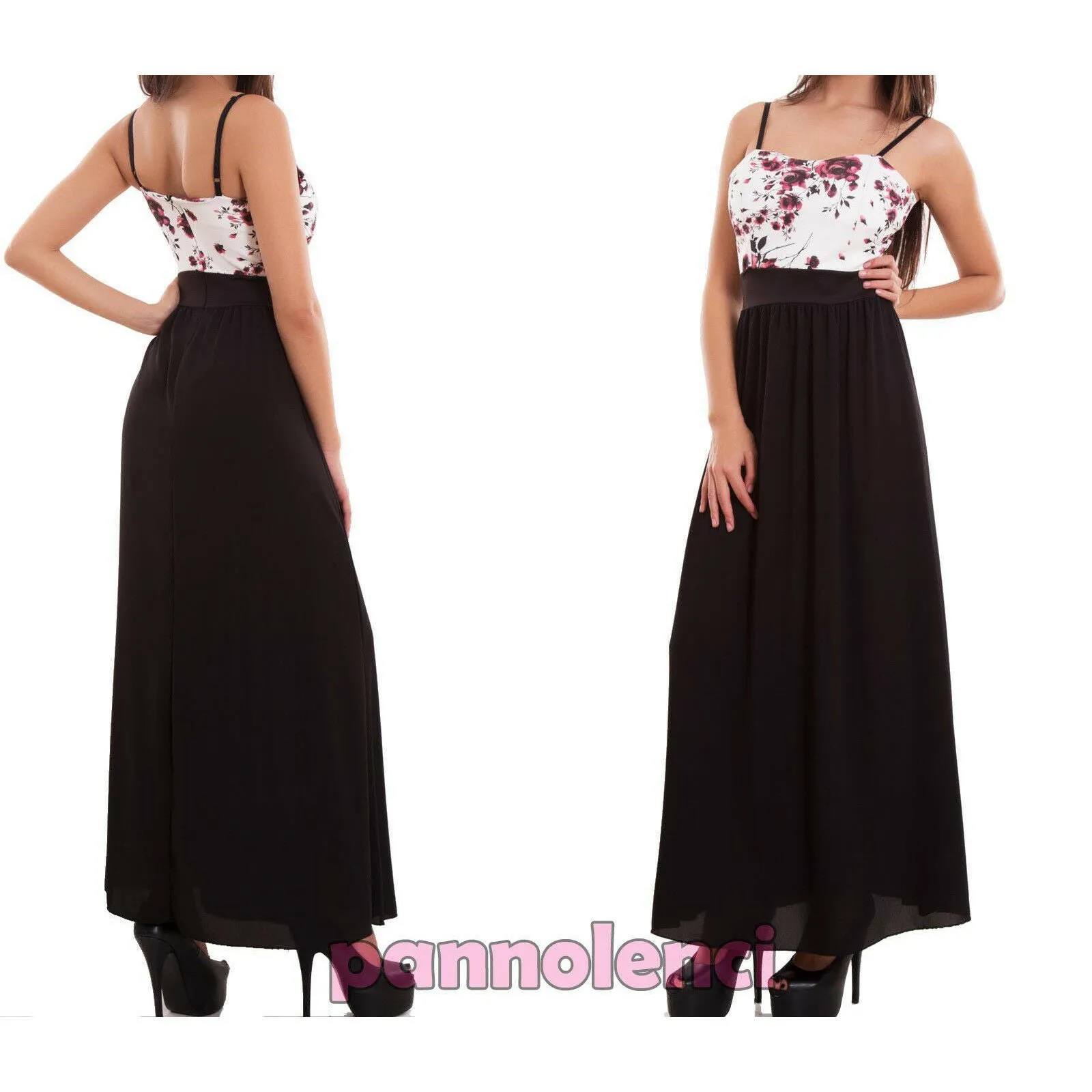 Vestito donna abito lungo AS-1698