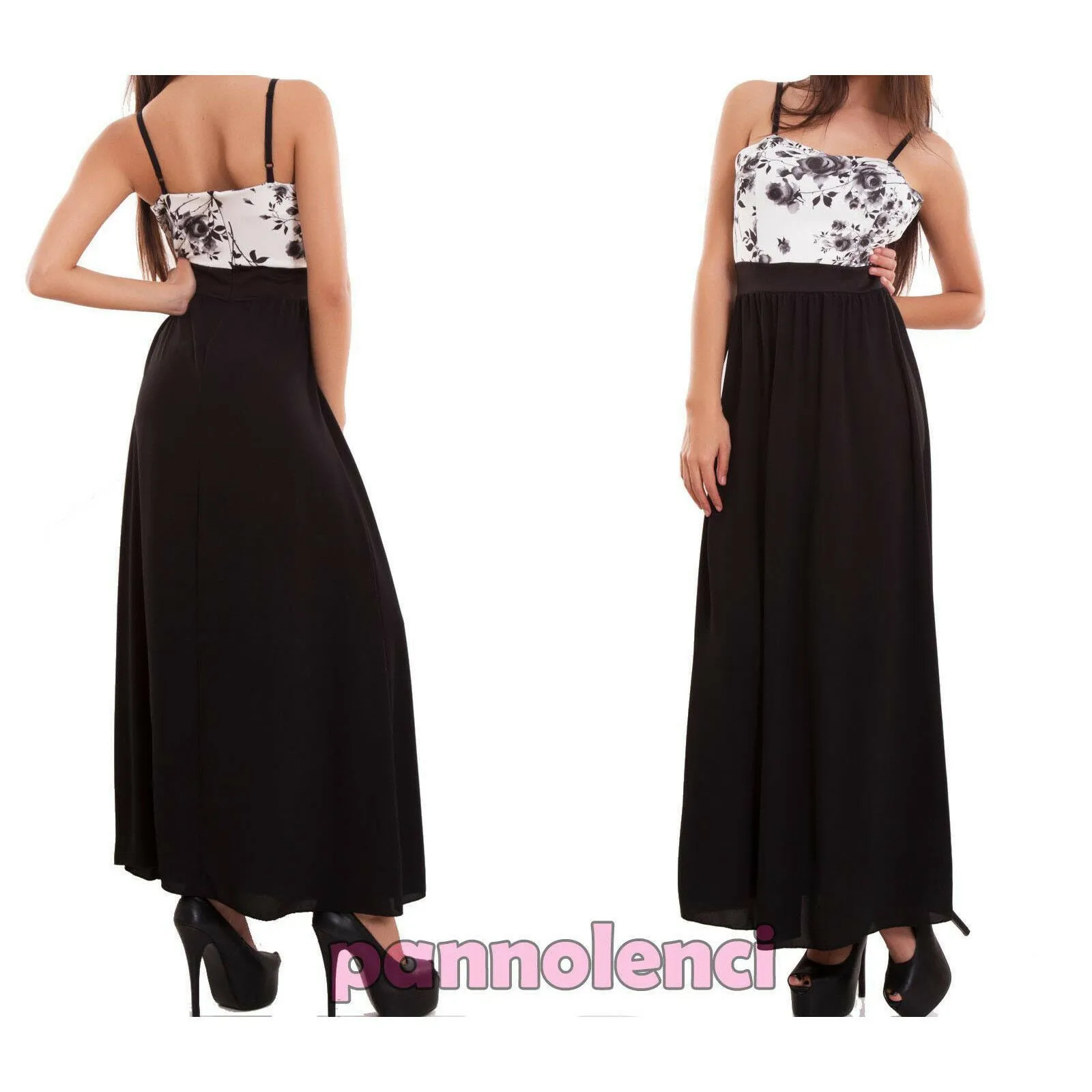 Vestito donna abito lungo AS-1698