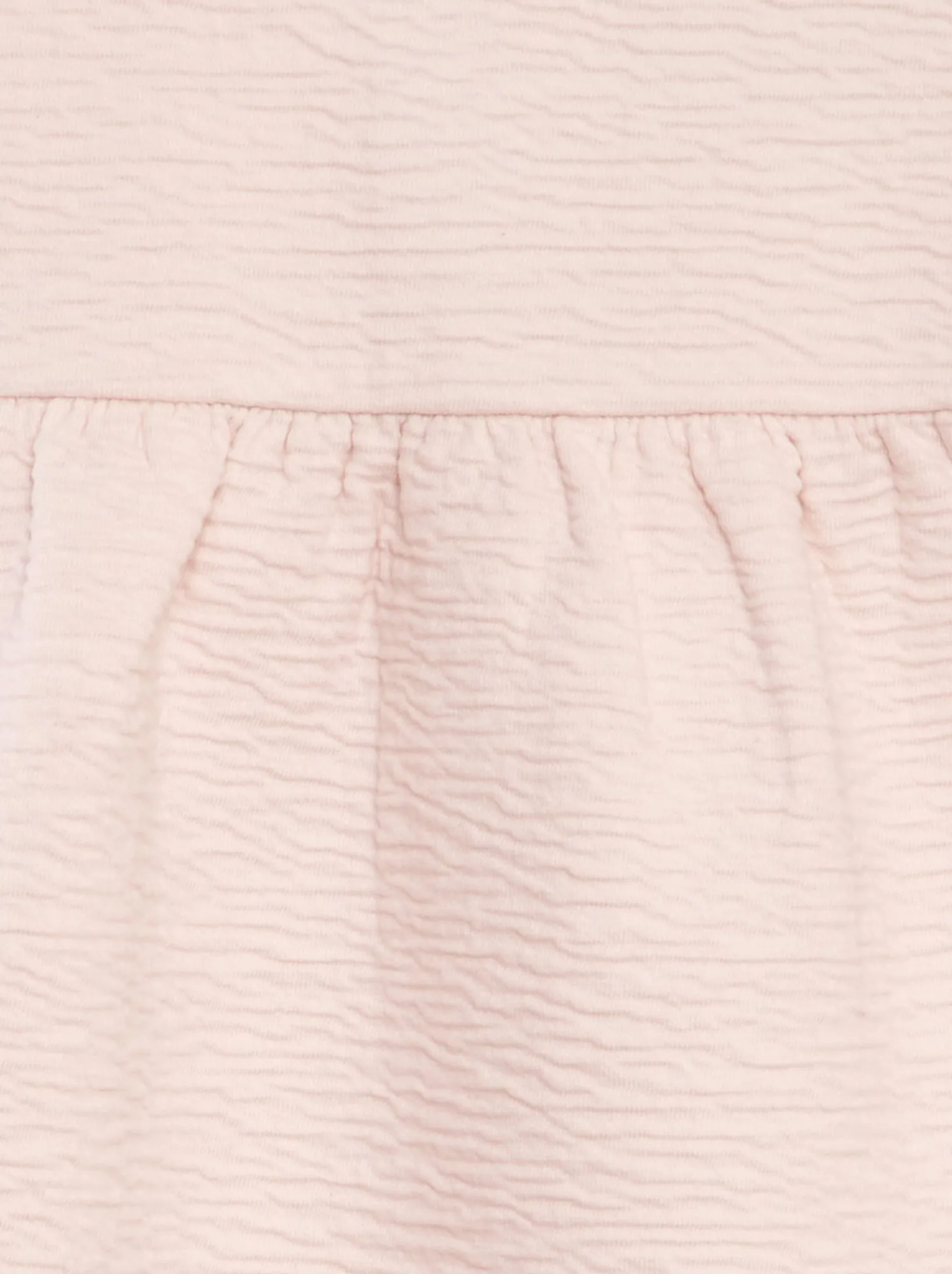 Vestito in maglia stropicciata con colletto claudine - ROSA