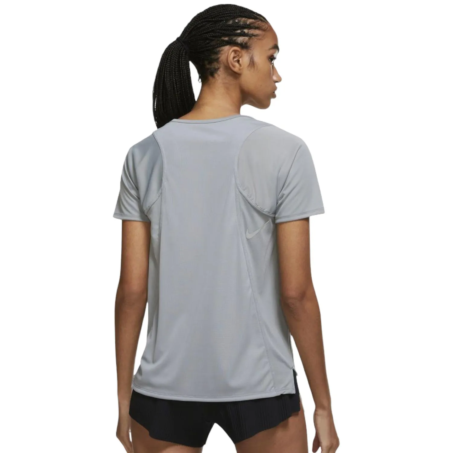 W NIKE DRI FIT RACE TOP SS