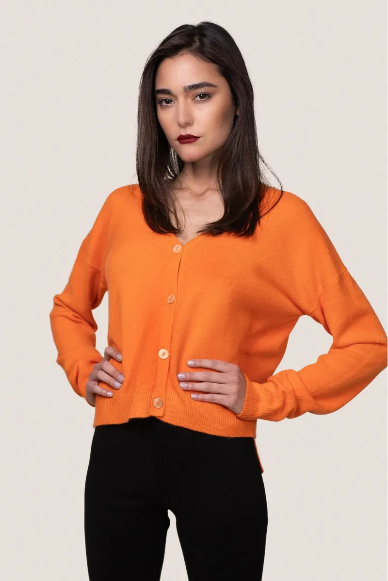WHITE WISE CARDIGAN CORTO - WW19023 