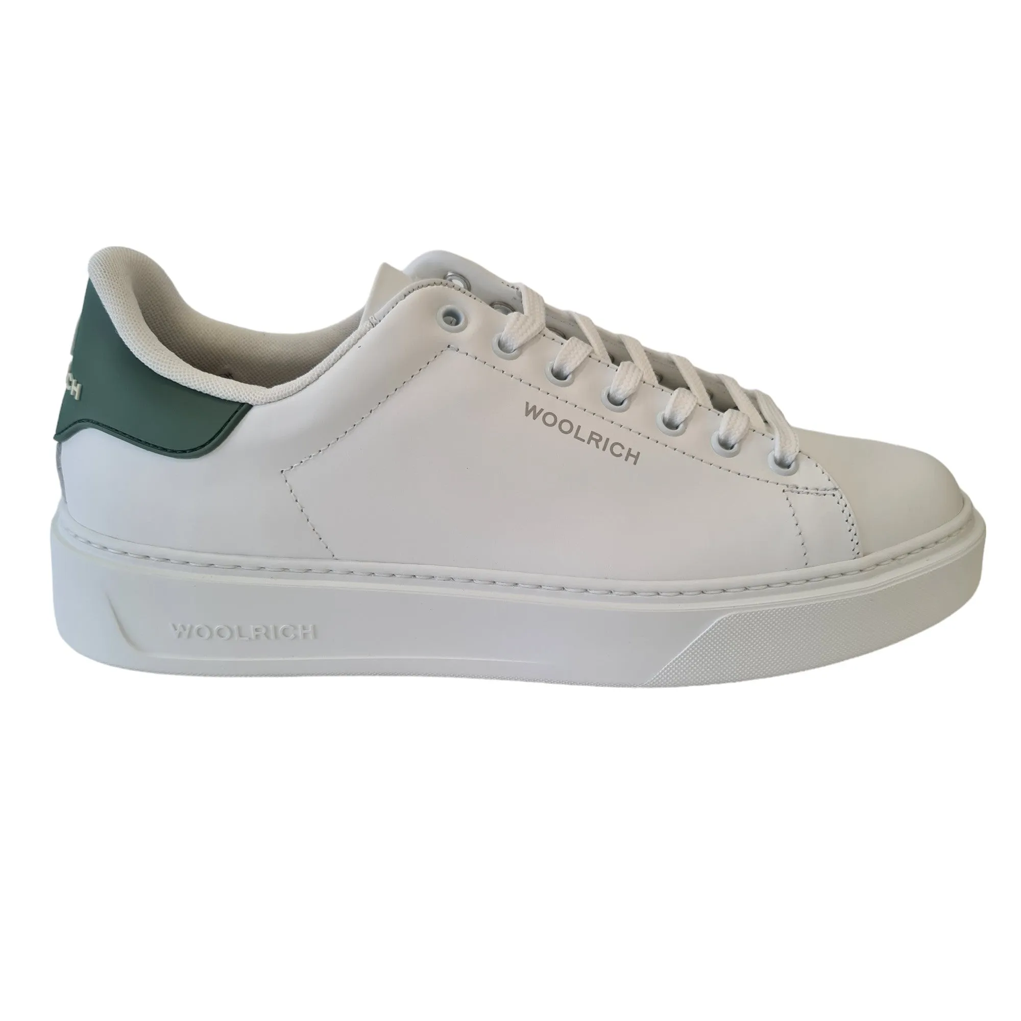 Woolrich Sneakers Uomo Bianco e Verde Rif.28