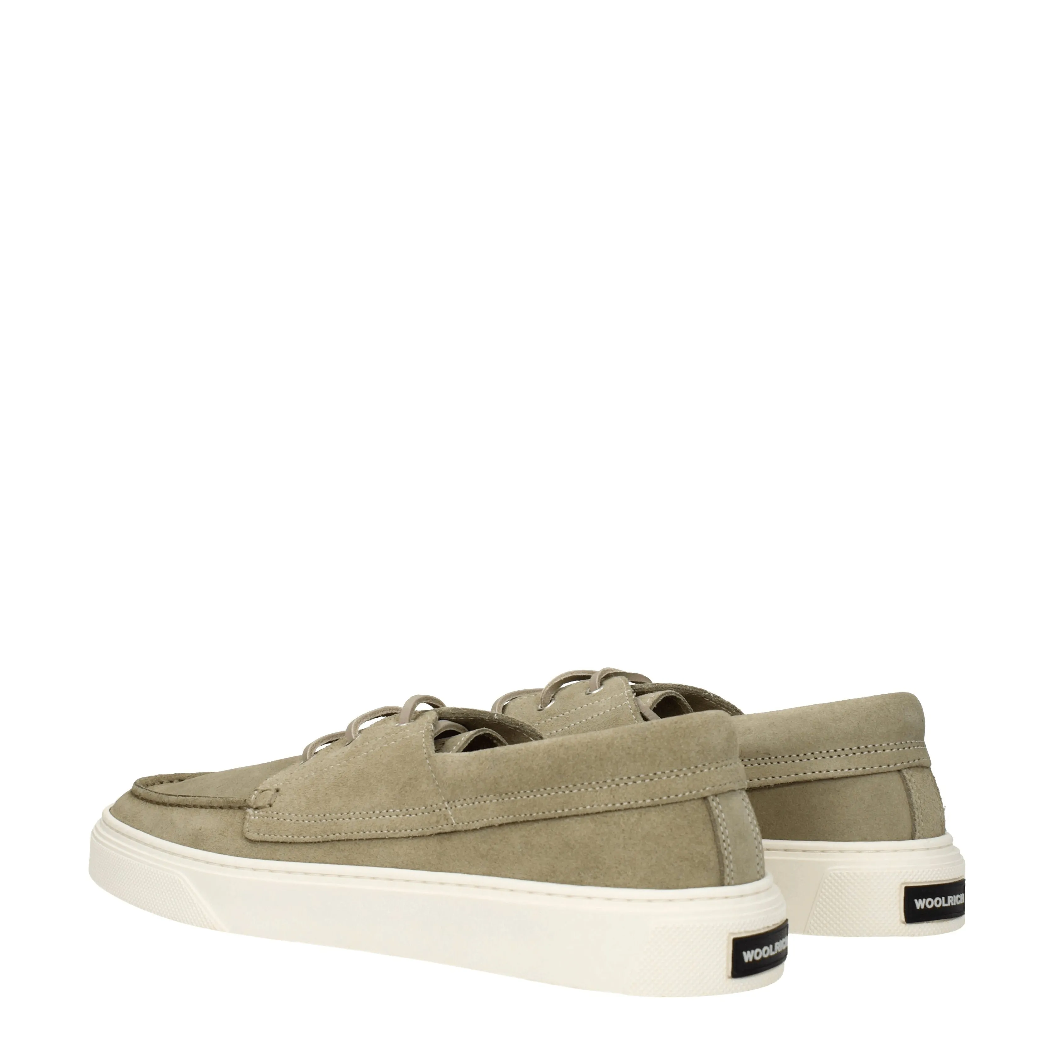 Woolrich Sneakers Uomo Camoscio Beige/Eucalipto