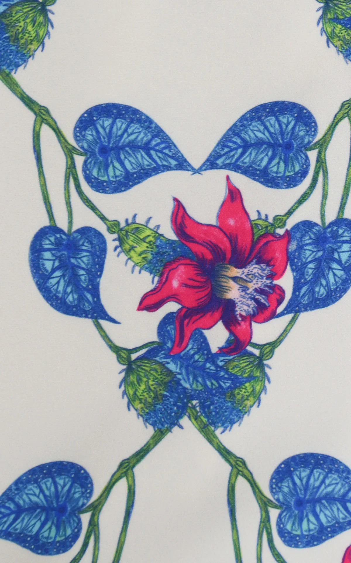 Wu’ Side – Giacca fantasia fiori – Panna