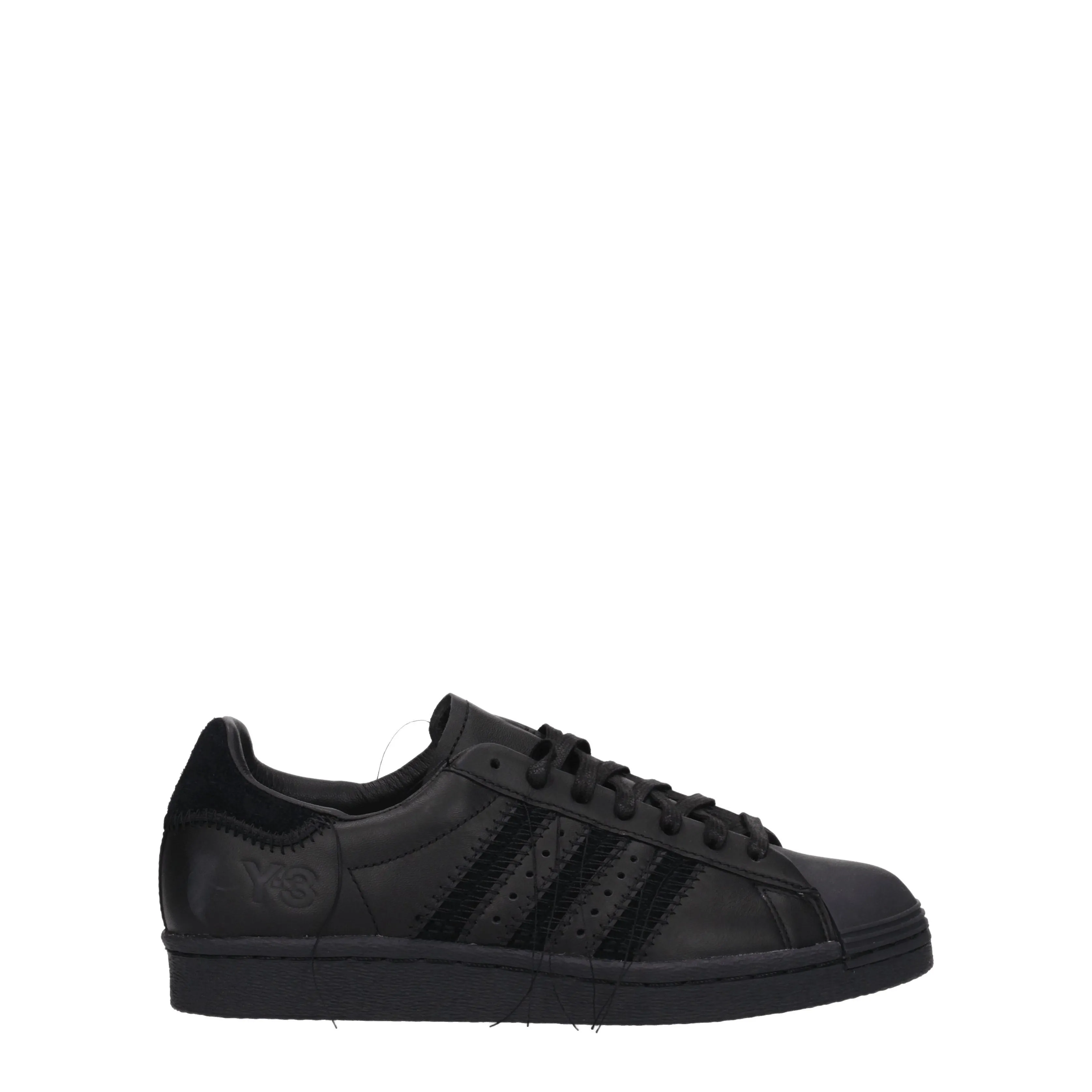 Y3 Yamamoto Sneakers Adidas superstar Donna Pelle Nero