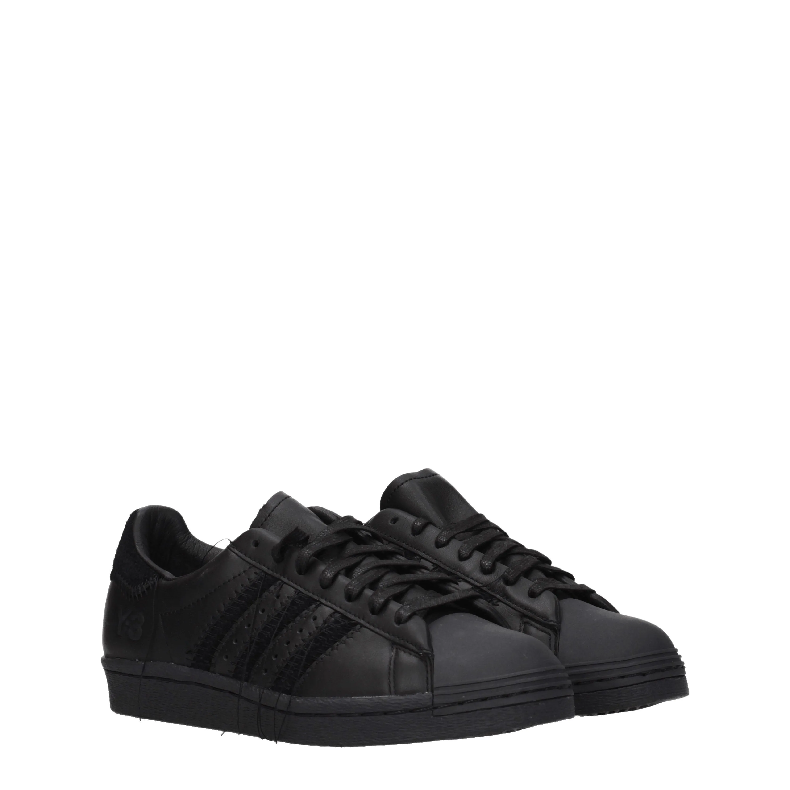 Y3 Yamamoto Sneakers Adidas superstar Donna Pelle Nero