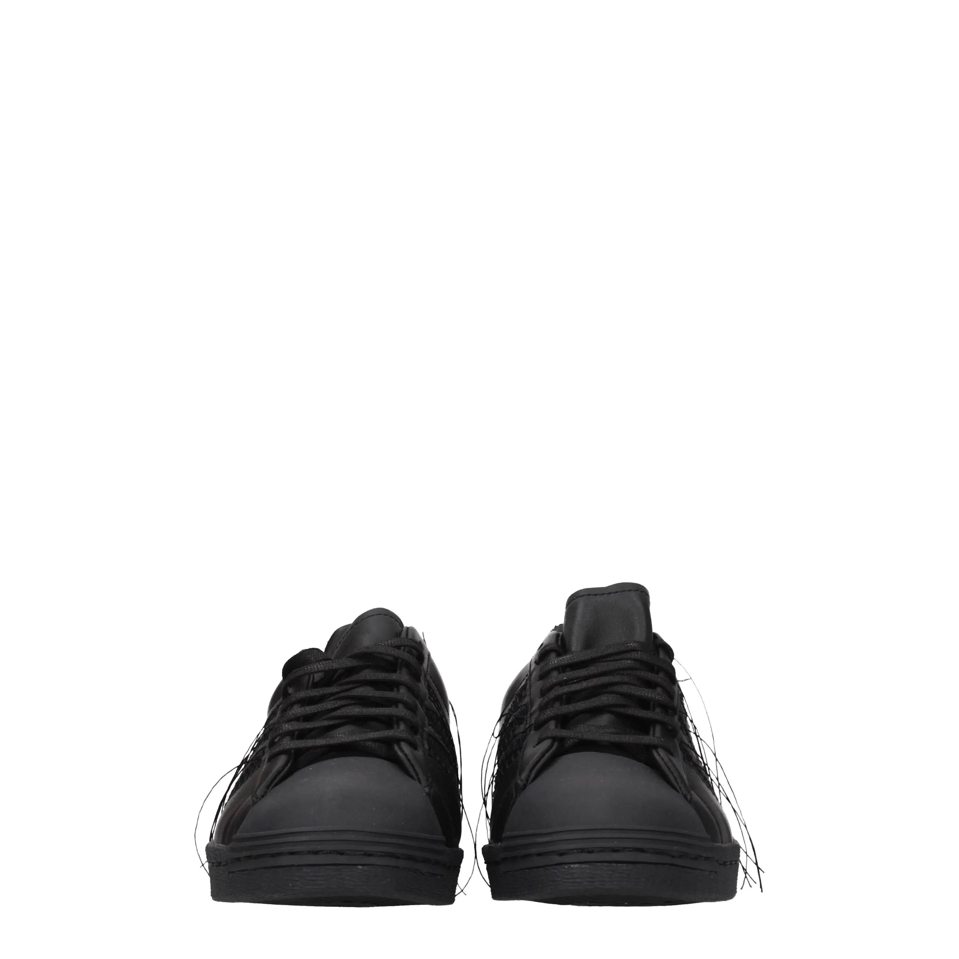 Y3 Yamamoto Sneakers Adidas superstar Donna Pelle Nero