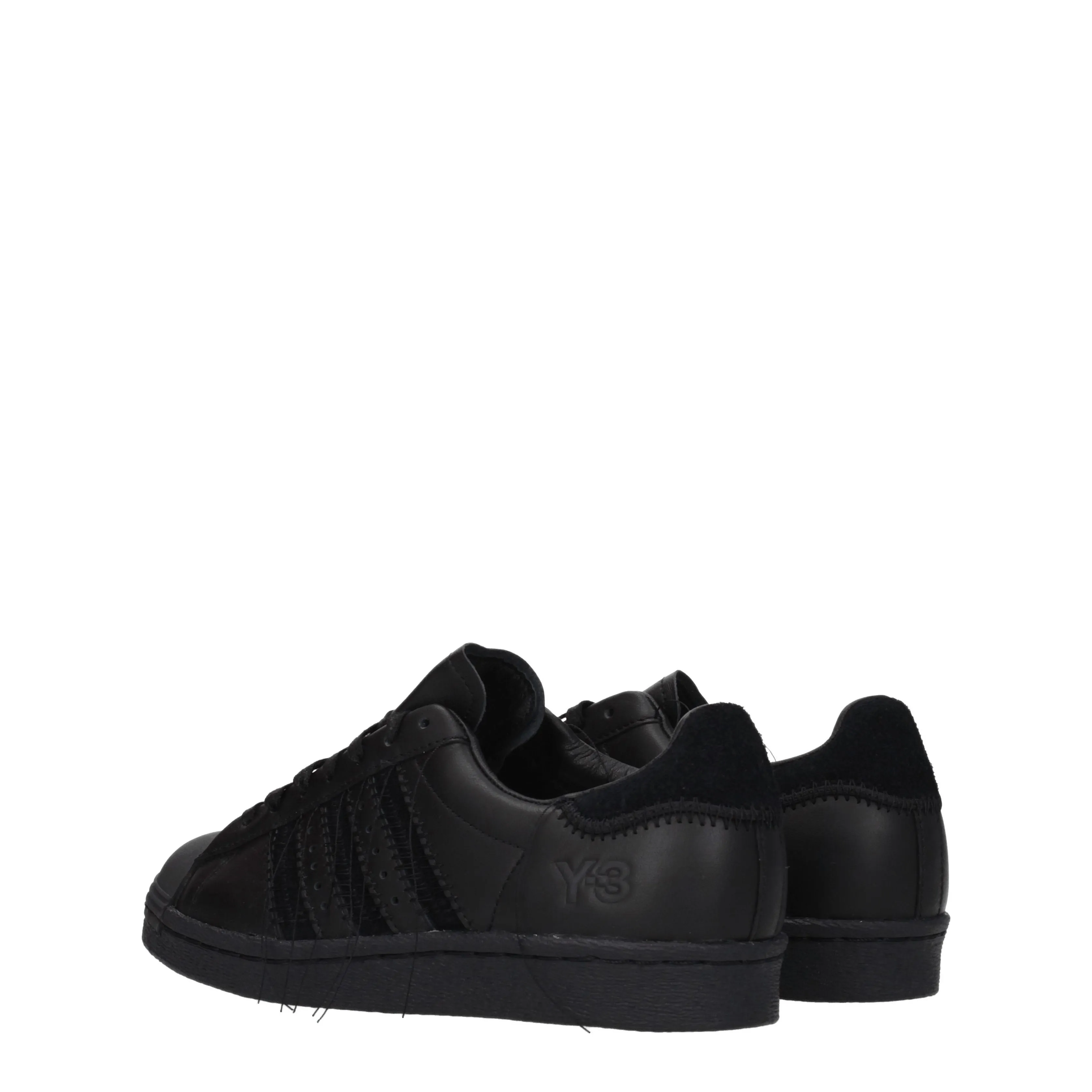 Y3 Yamamoto Sneakers Adidas superstar Donna Pelle Nero