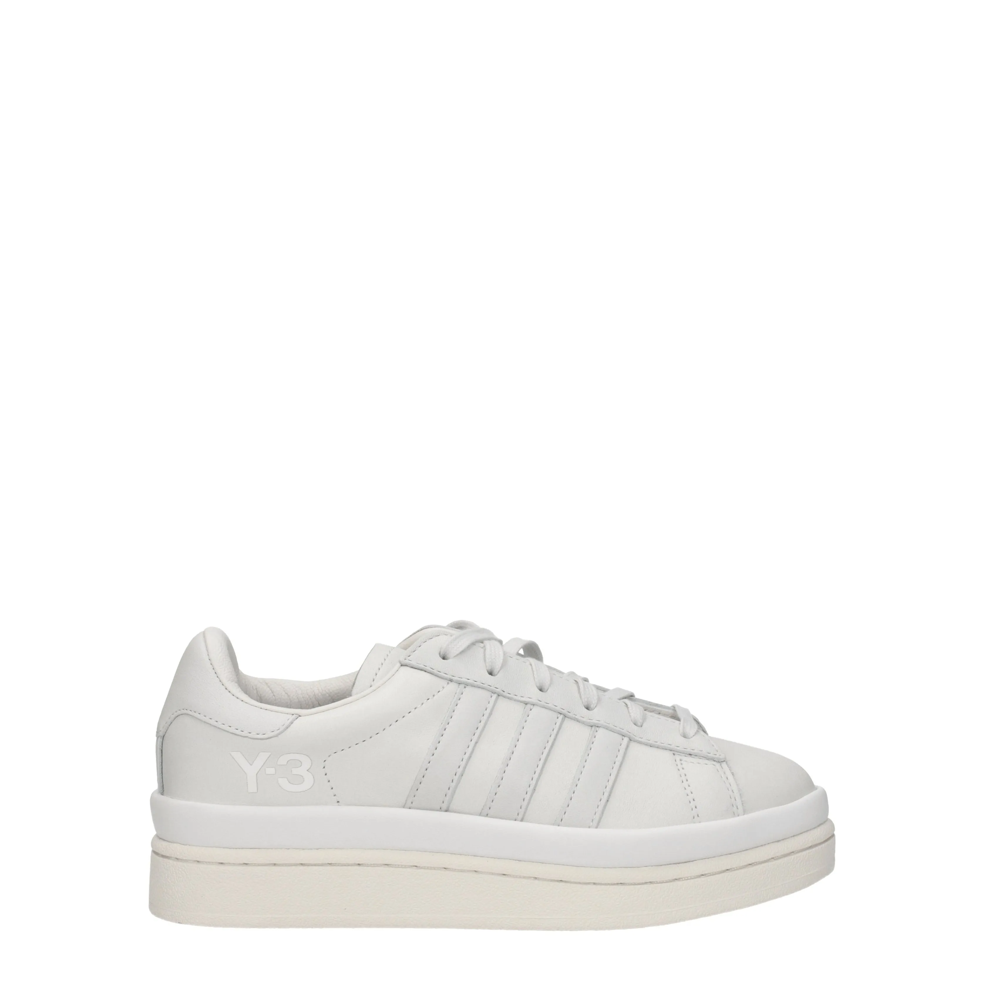 Y3 Yamamoto Sneakers Hicho Donna Pelle Grigio/Grigio Chiaro