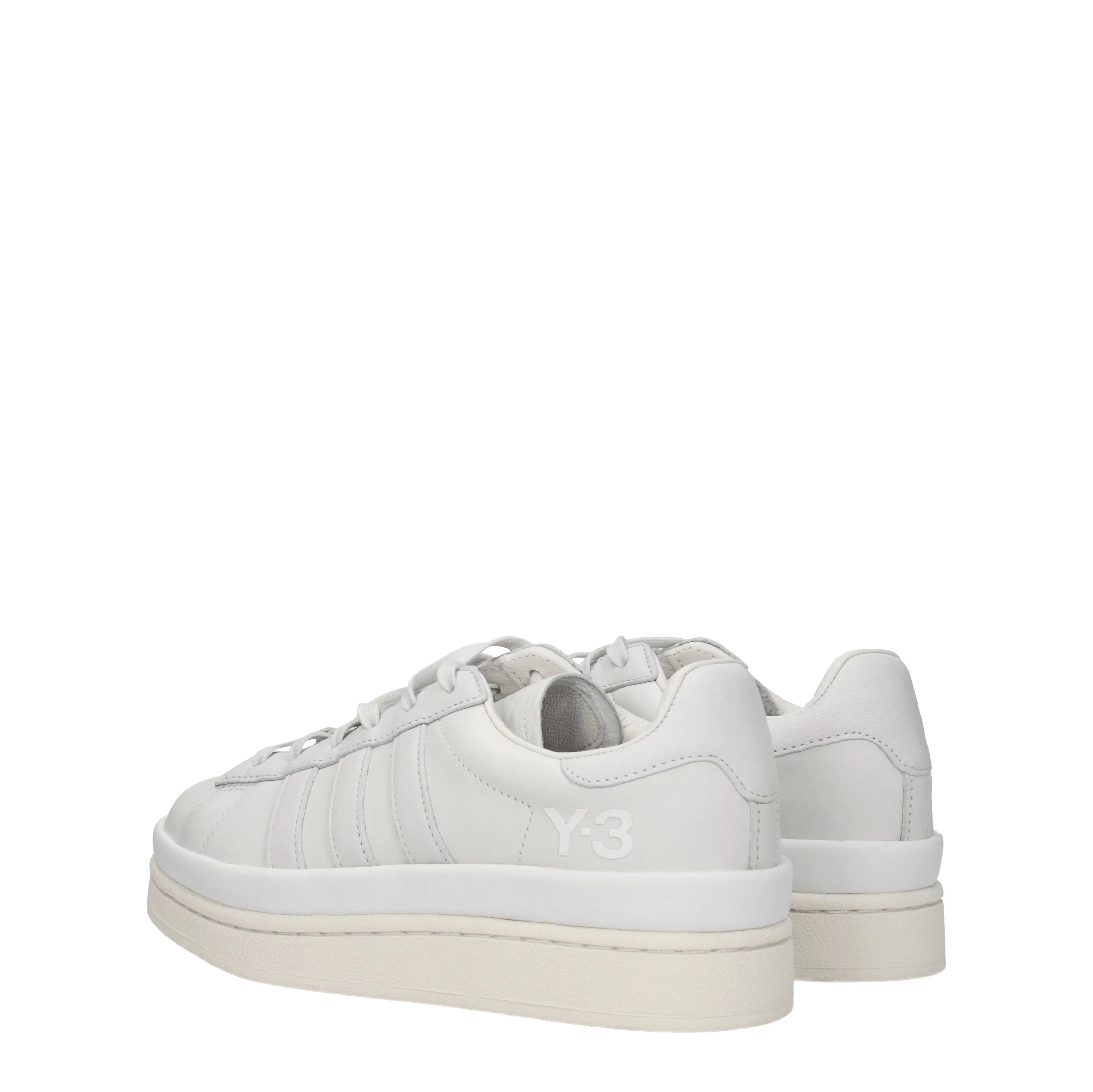 Y3 Yamamoto Sneakers Hicho Donna Pelle Grigio/Grigio Chiaro