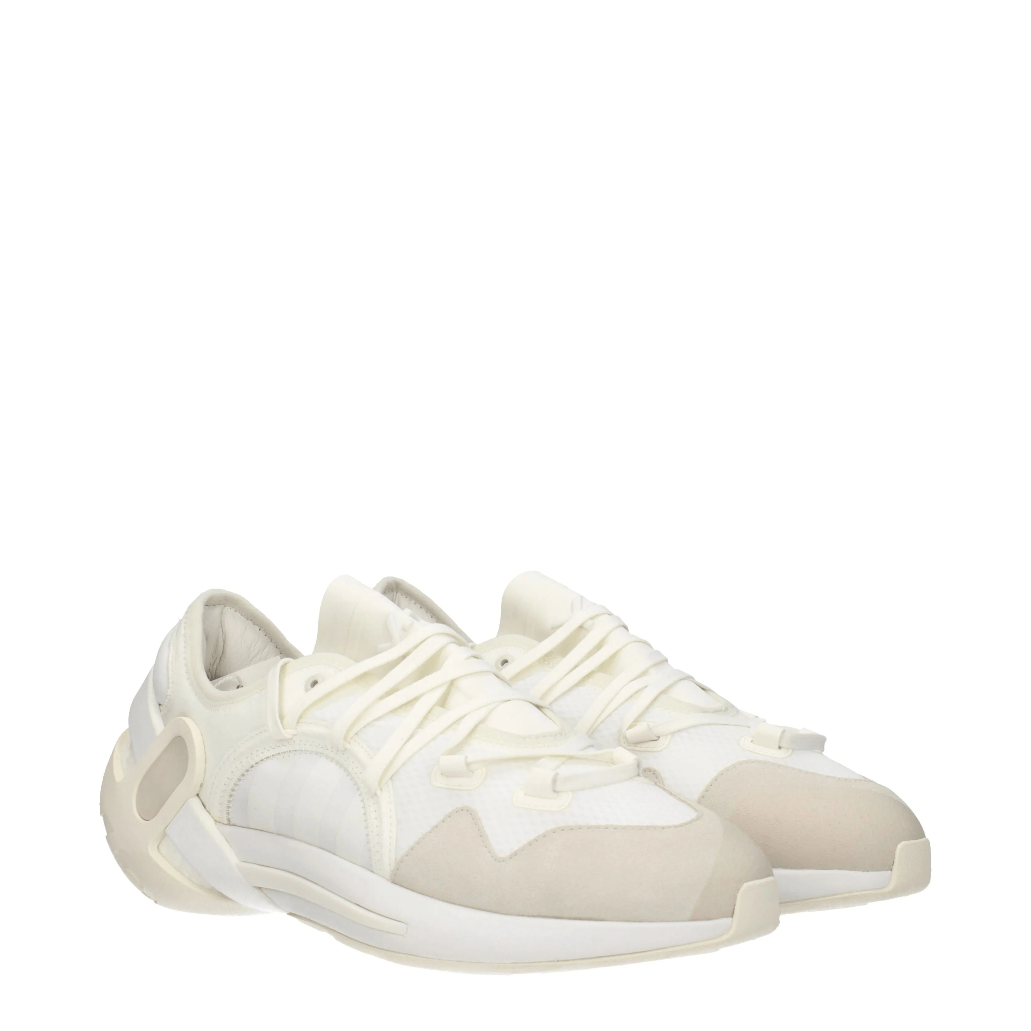 Y3 Yamamoto Sneakers Idoso Uomo Tessuto Bianco/Beige