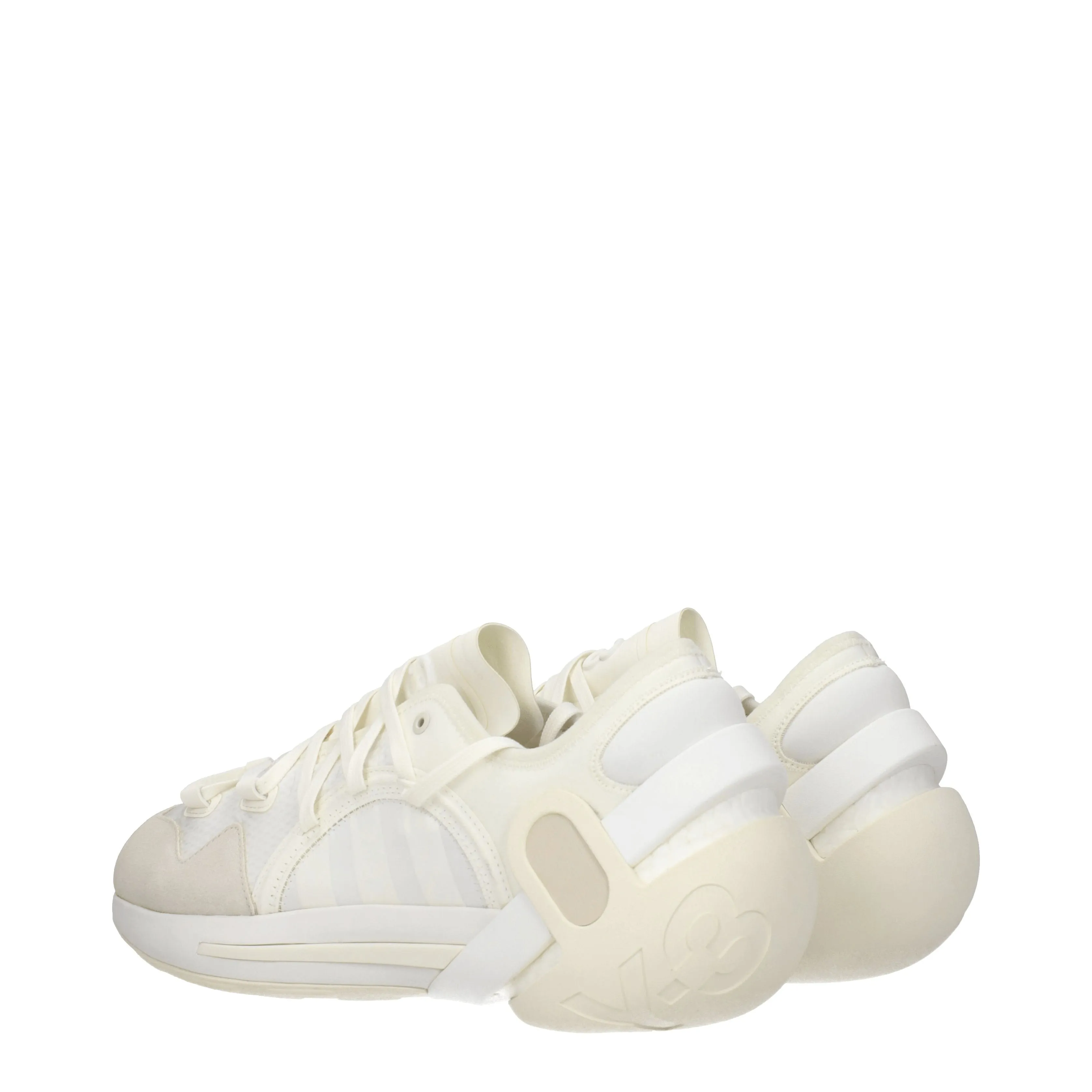 Y3 Yamamoto Sneakers Idoso Uomo Tessuto Bianco/Beige